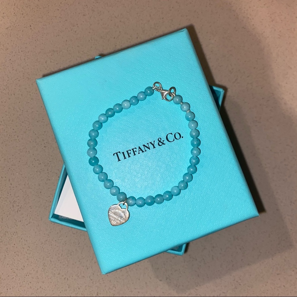 Tiffany & Co. Silver & Amazonite Bracelet